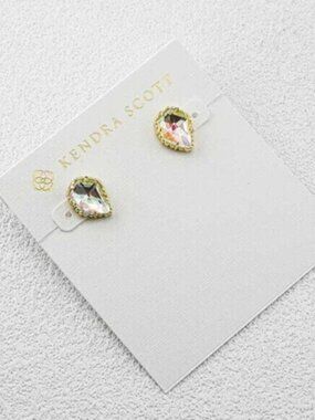 Kendra Scott Crystal Stud Earrings & Necklace Set